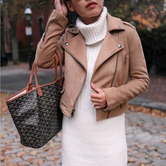 Banana Republic cream cotton wool ribbed turtleneck sweater dress – Medium - Picture 3 of 5